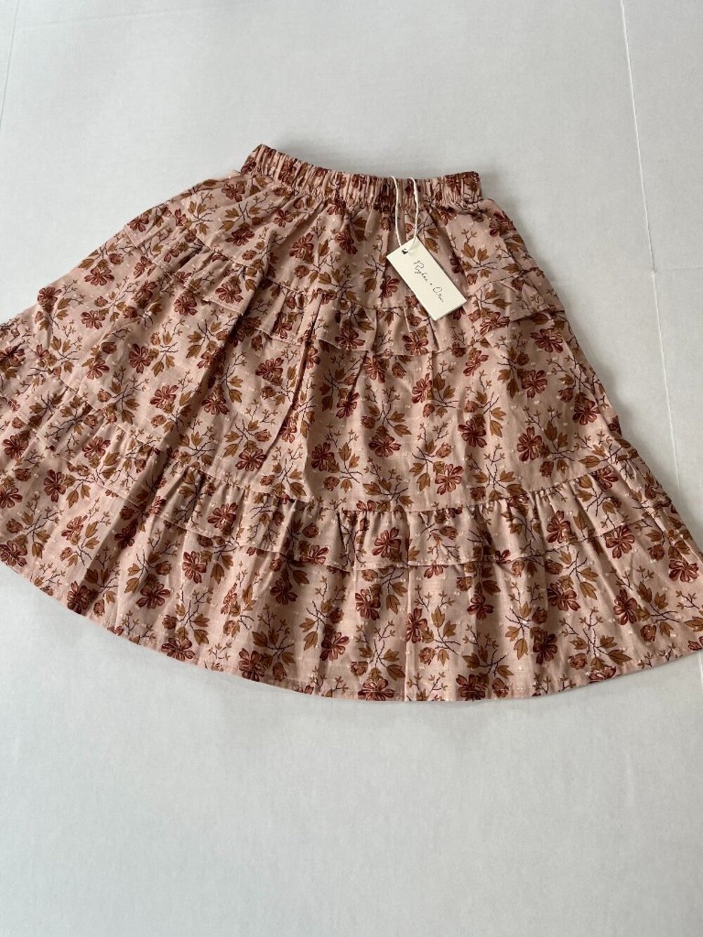 Girl - 2-3Y - NWT Rylee + Cru Ruffled Midi Skirt in French Garden Print